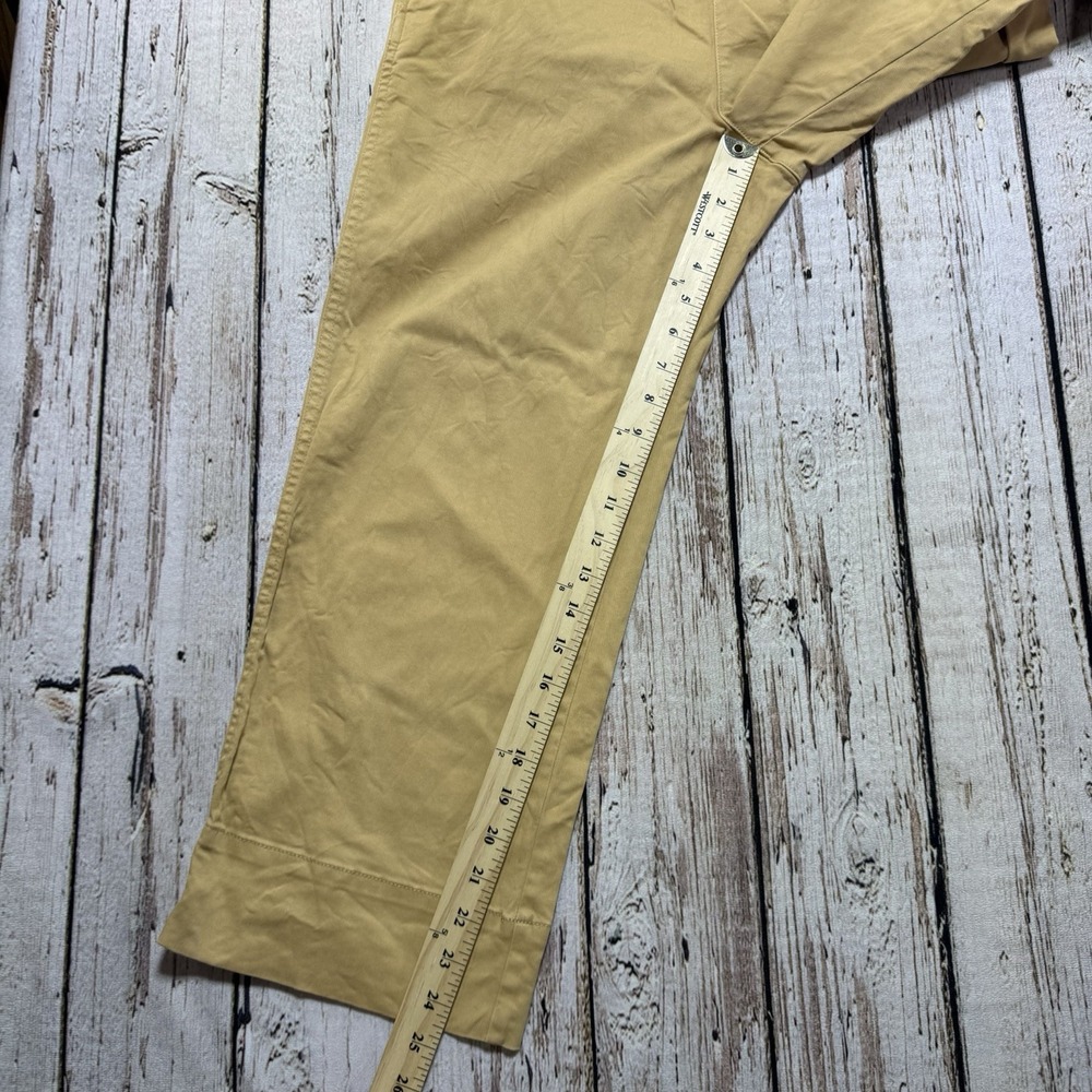 J Crew Women's Khaki Tan Cropped Wide Leg‎ Pants Trousers Size Medium Petite MP - Picture 3 of 6